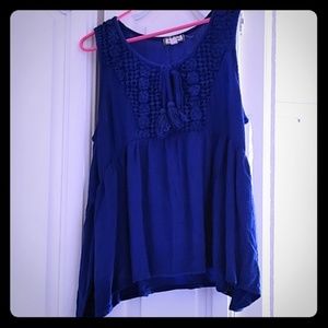 Blue tank top